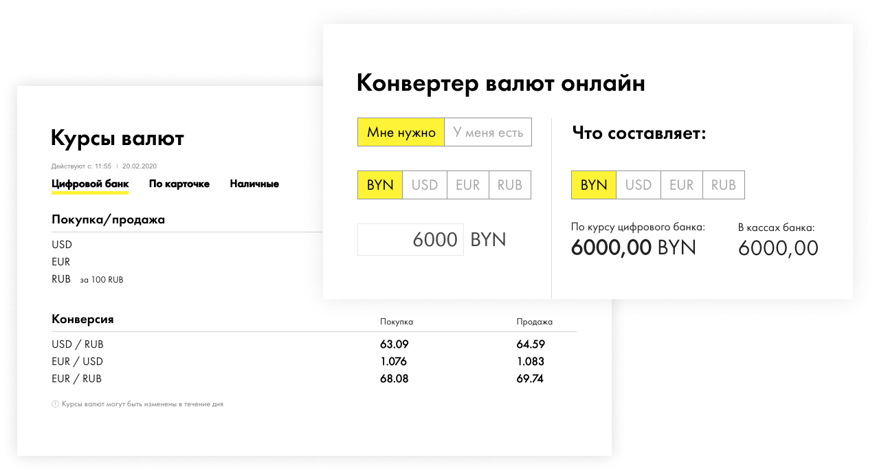 Конвертер и курсы валют